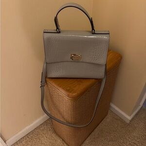 Kate Spade Gray Embossed Satchel
